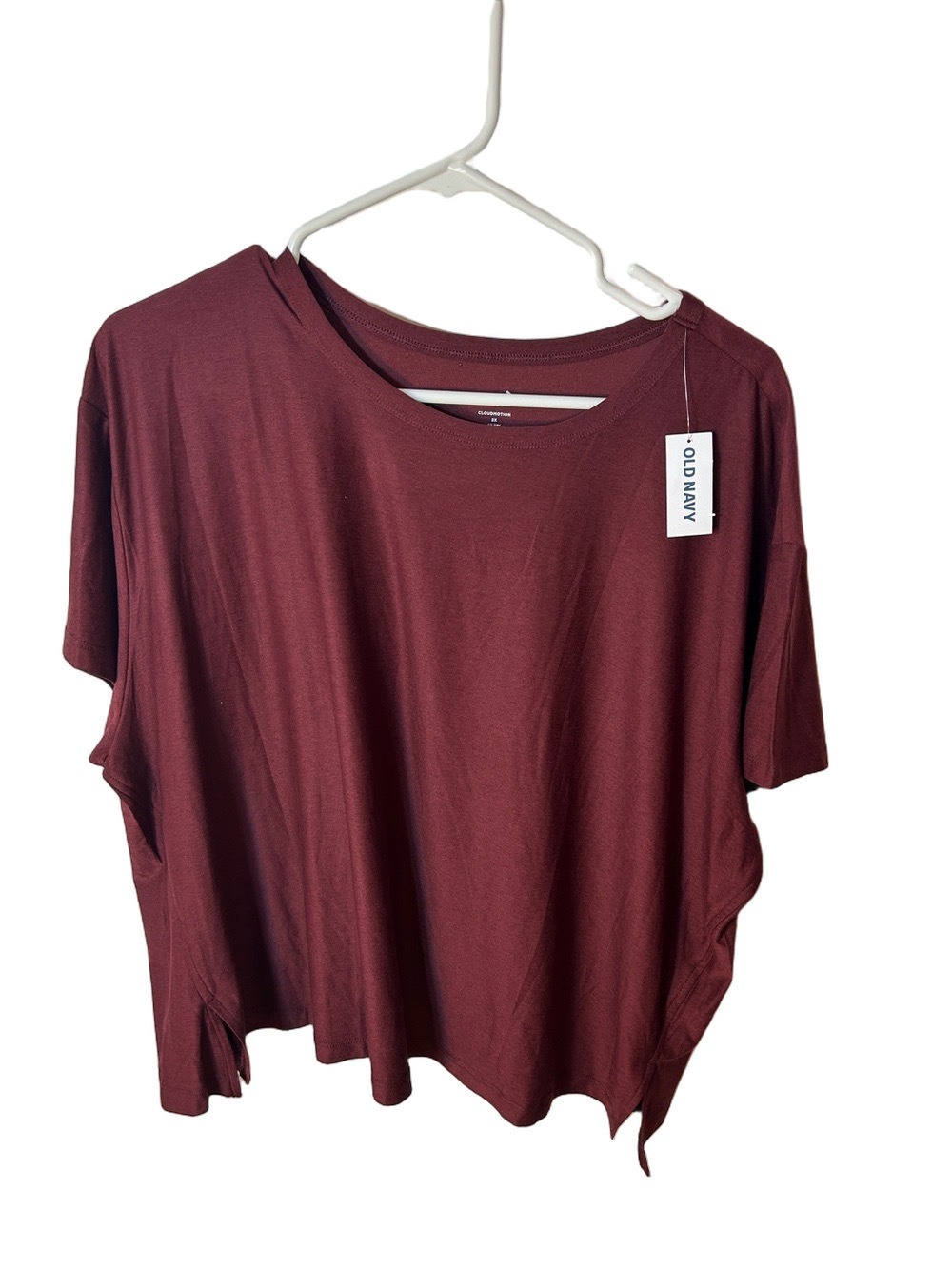 Old Navy Active CloudMotion women’s  Maroon Short-Sleeve Tee size 2X